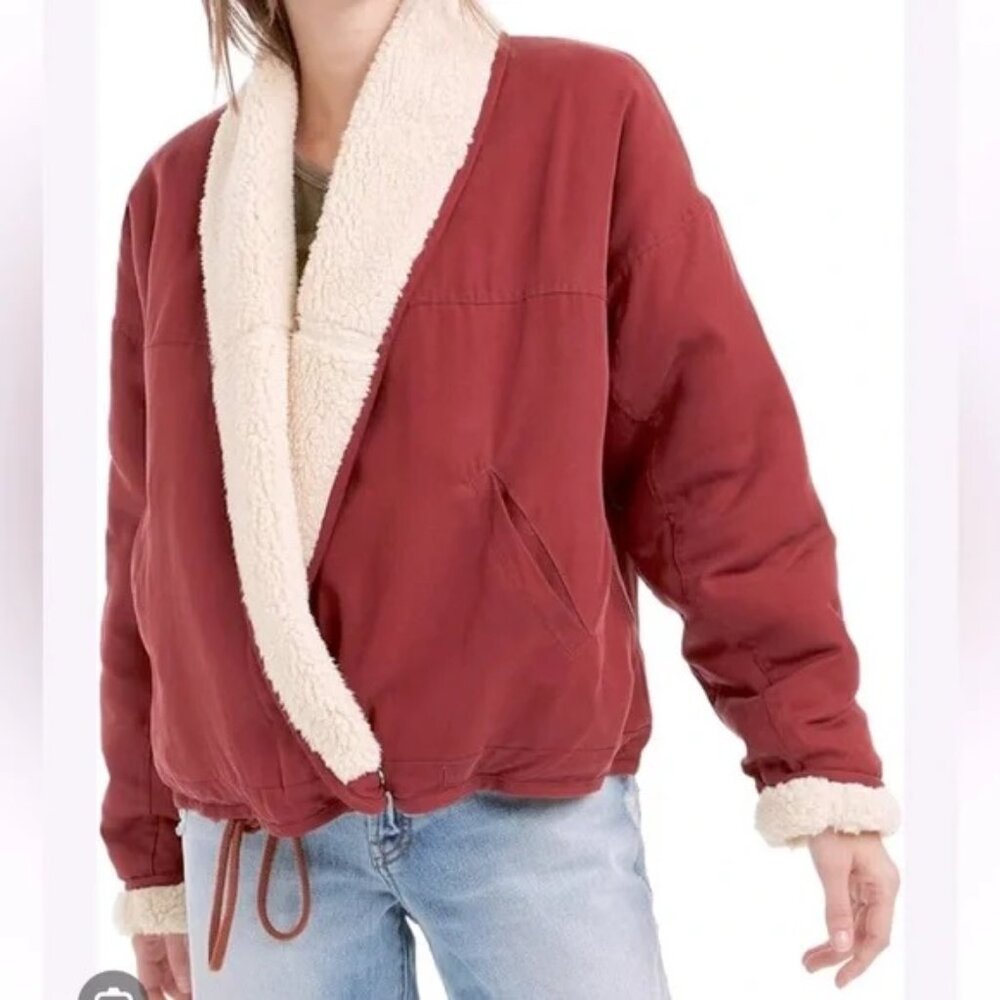 FP Free People Movement Mix It Up Reversible Jacket (Red) S